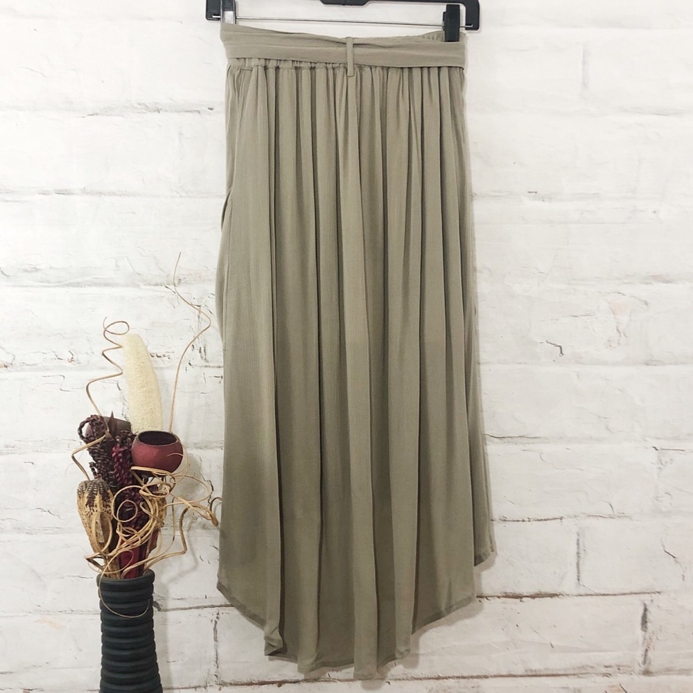 Khaki Midi Skirt - Picture 3 of 5